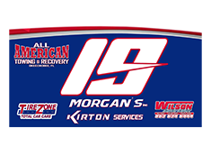 Race car decals designed by Custom Graphics and Signs