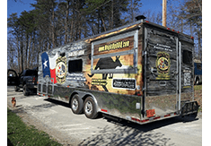 Full trailer wrap designed by Custom Graphics and Signs, Florida