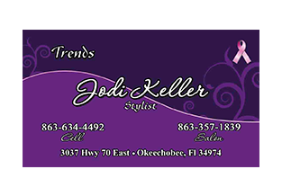 Business card designed by Custom Graphics and Signs