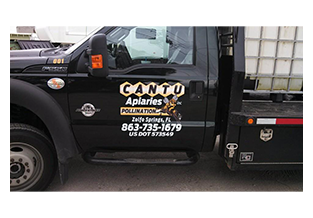 Truck door decal by Custom Graphics and Signs