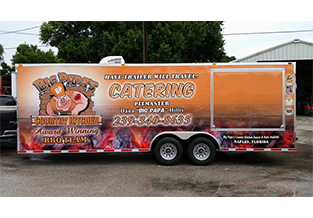 Full trailer wrap by Custom Graphics and Signs, Florida