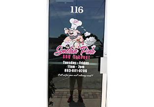 Store front window decal Custom Graphics and Signs